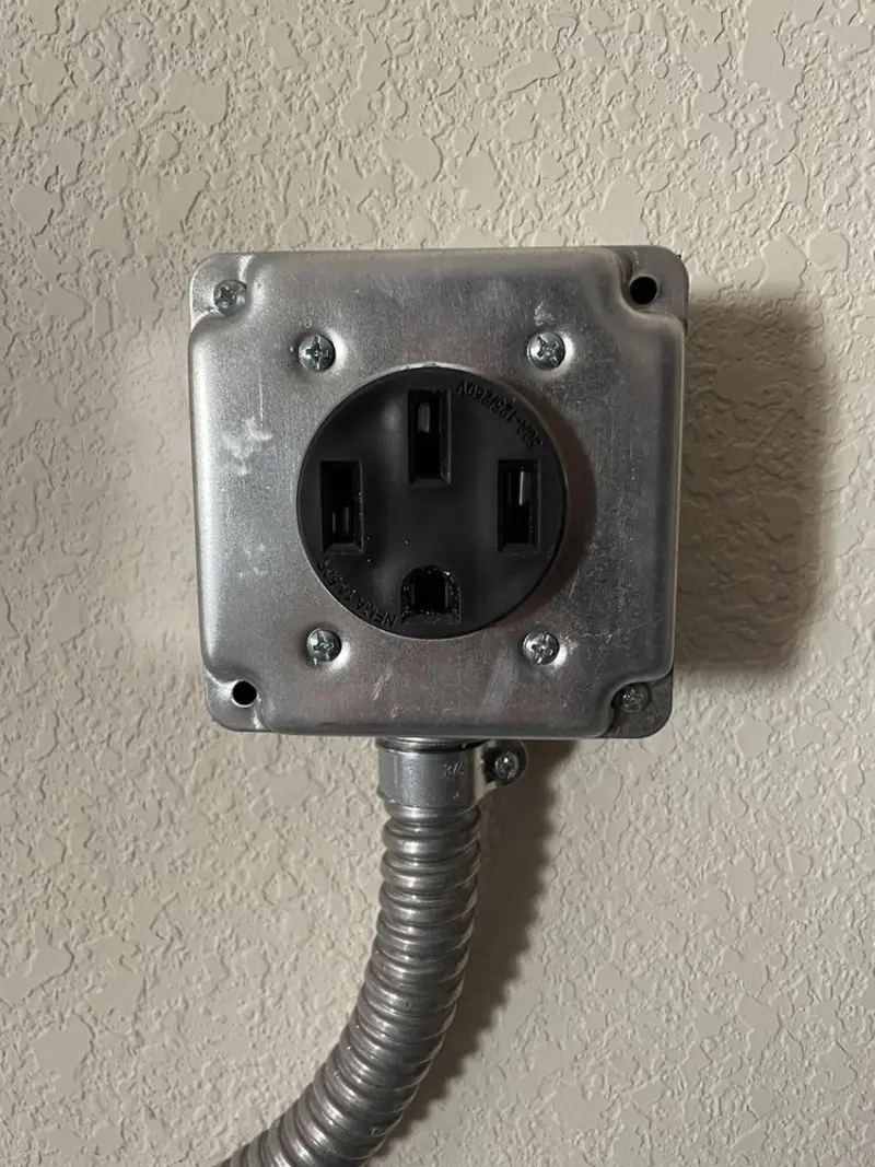 NEMA 14-50 outlet installed for Electrical Panel Upgrade in McLendon-Chisholm